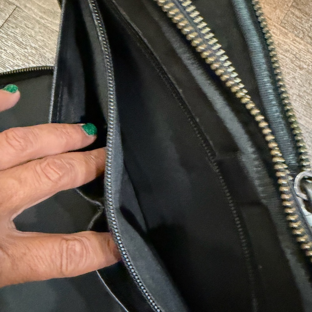 Vtg Coach Portfolio Black Leather - Picture 6 of 14